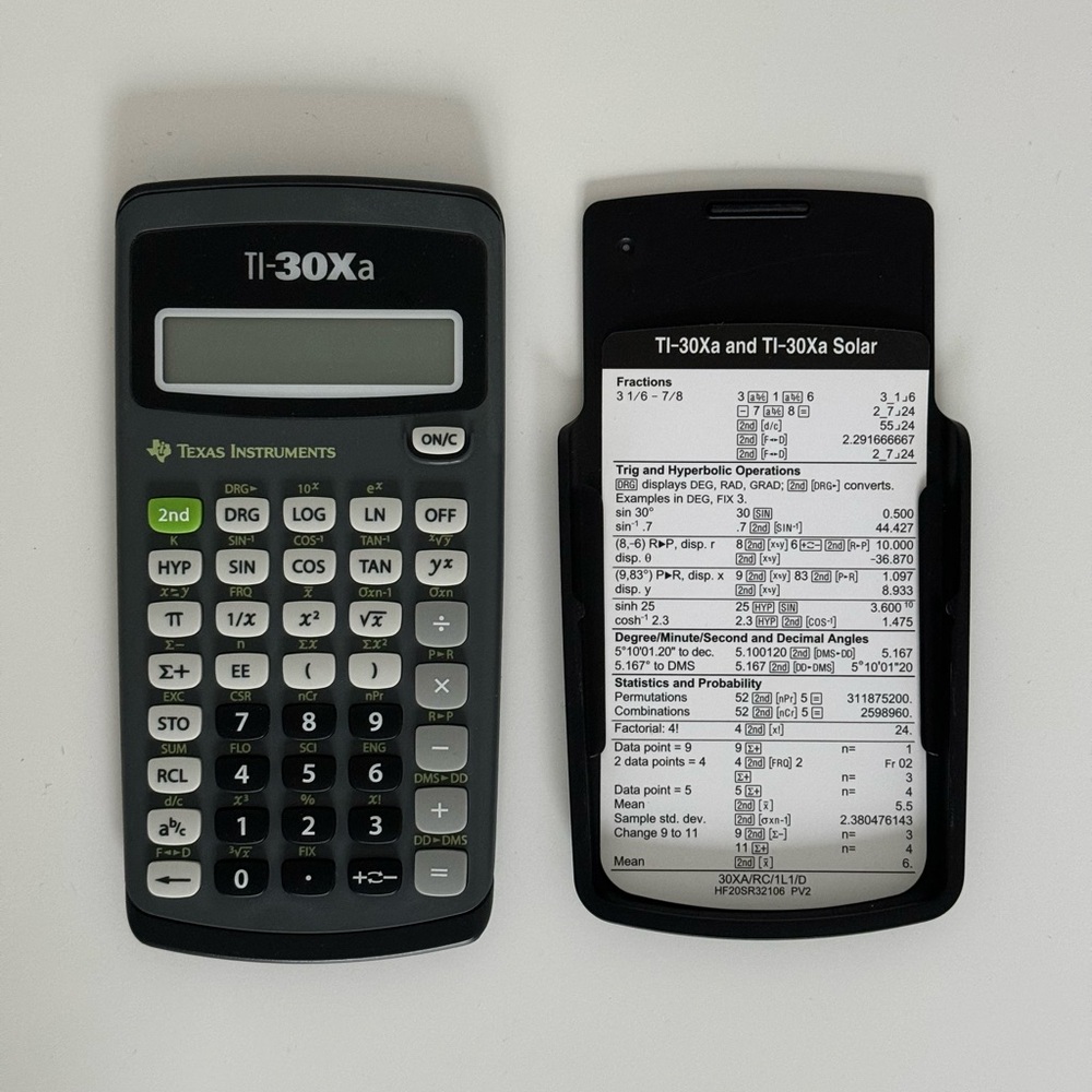 Texas Instruments Ti-30Xa Scientific Calculator